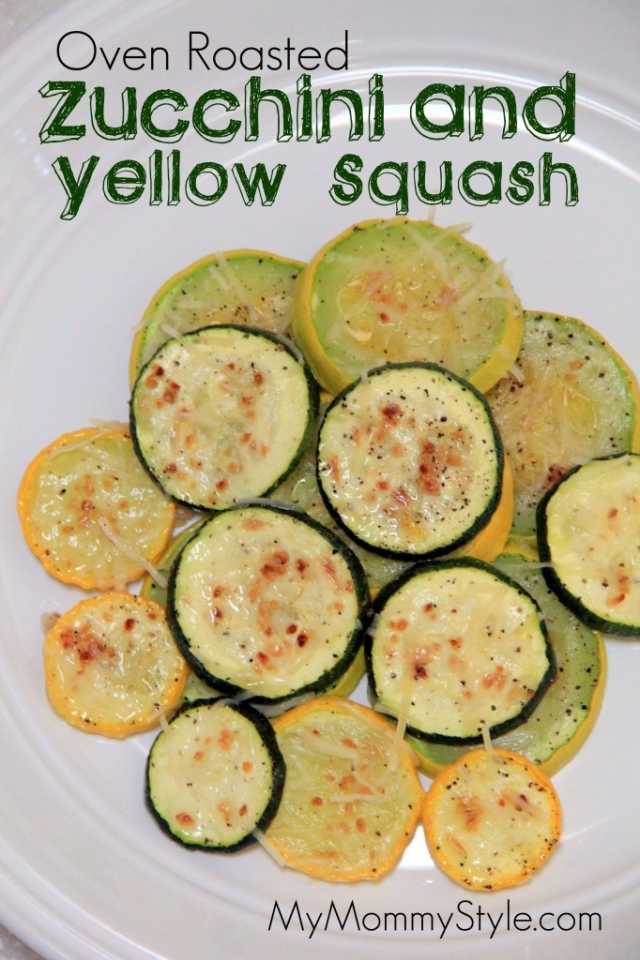 Oven Roasted Zucchini and yellow squash