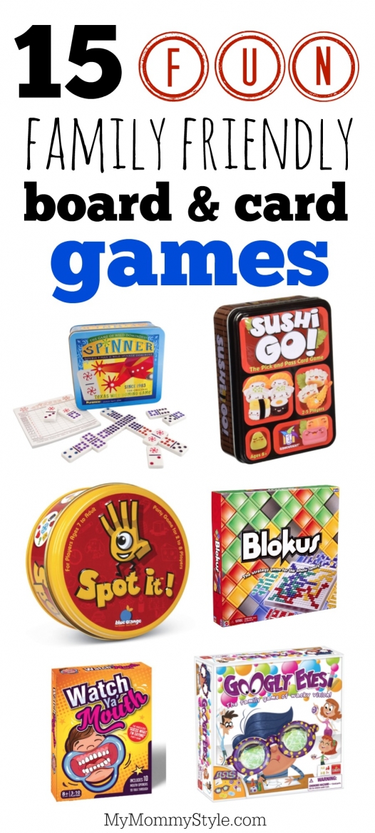 Fun board and card games for the whole family My Mommy Style