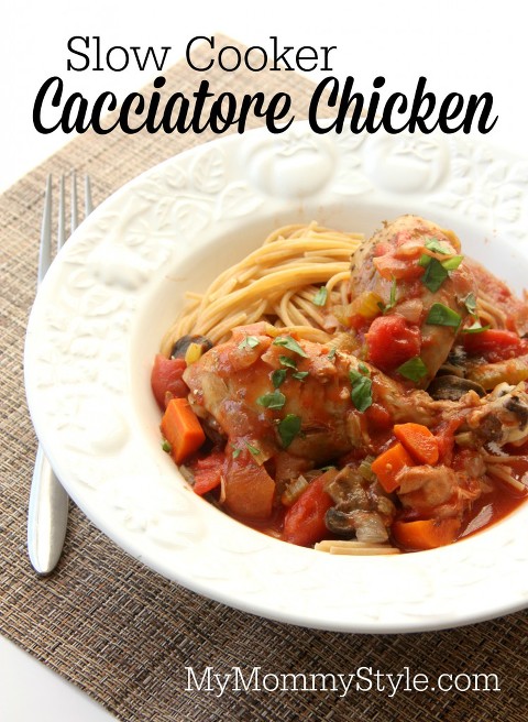 Slow Cooker Cacciatore Chicken - My Mommy Style