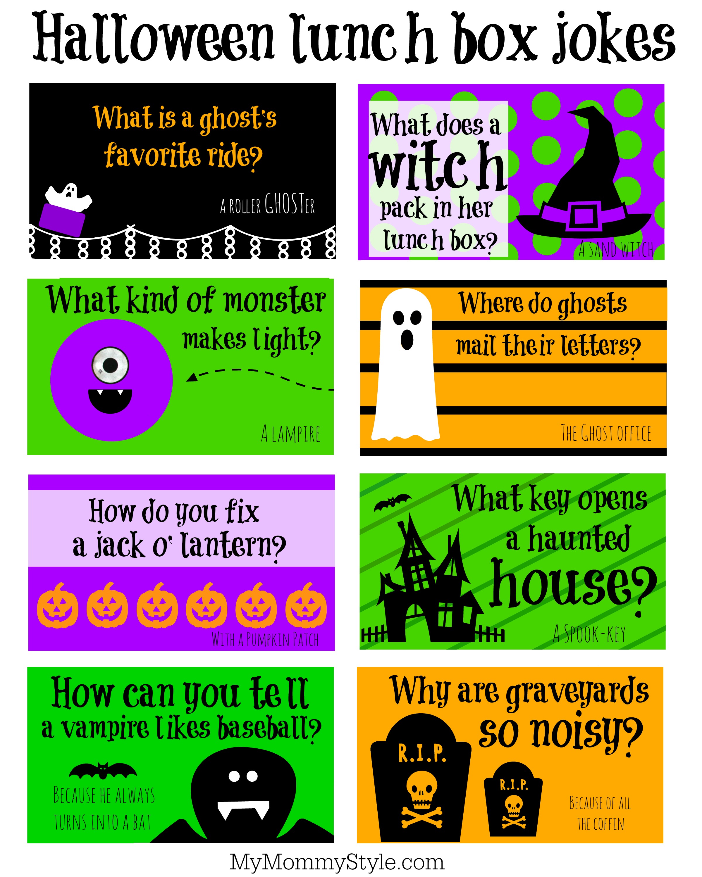 Halloween Lunch Box Jokes Free Printables For Kids Ma - vrogue.co