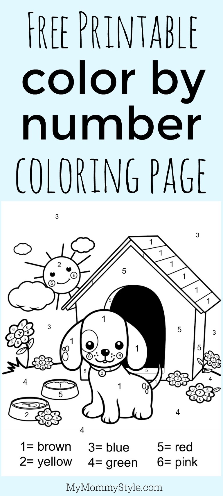 Easy Color by Number Printables · The Typical Mom