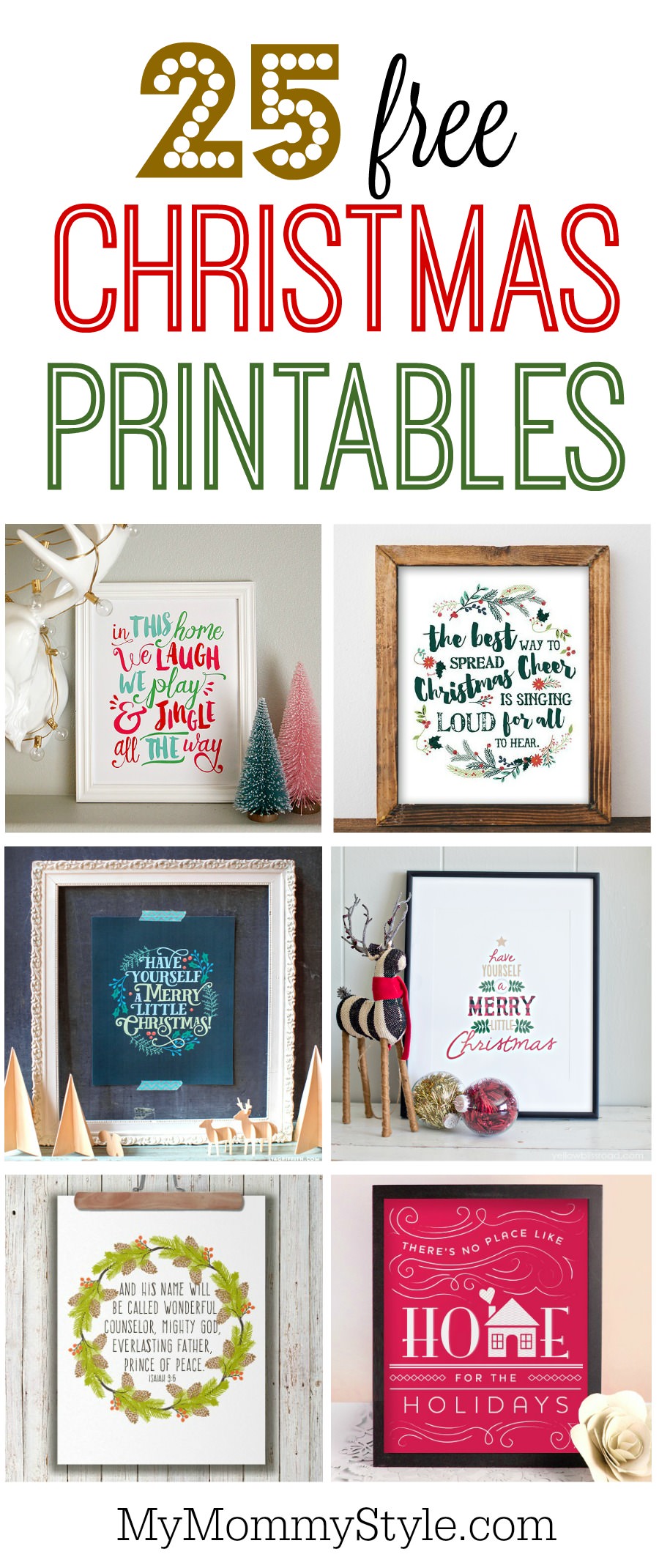 Free Christmas Printables Wall Art - Printable Word Searches