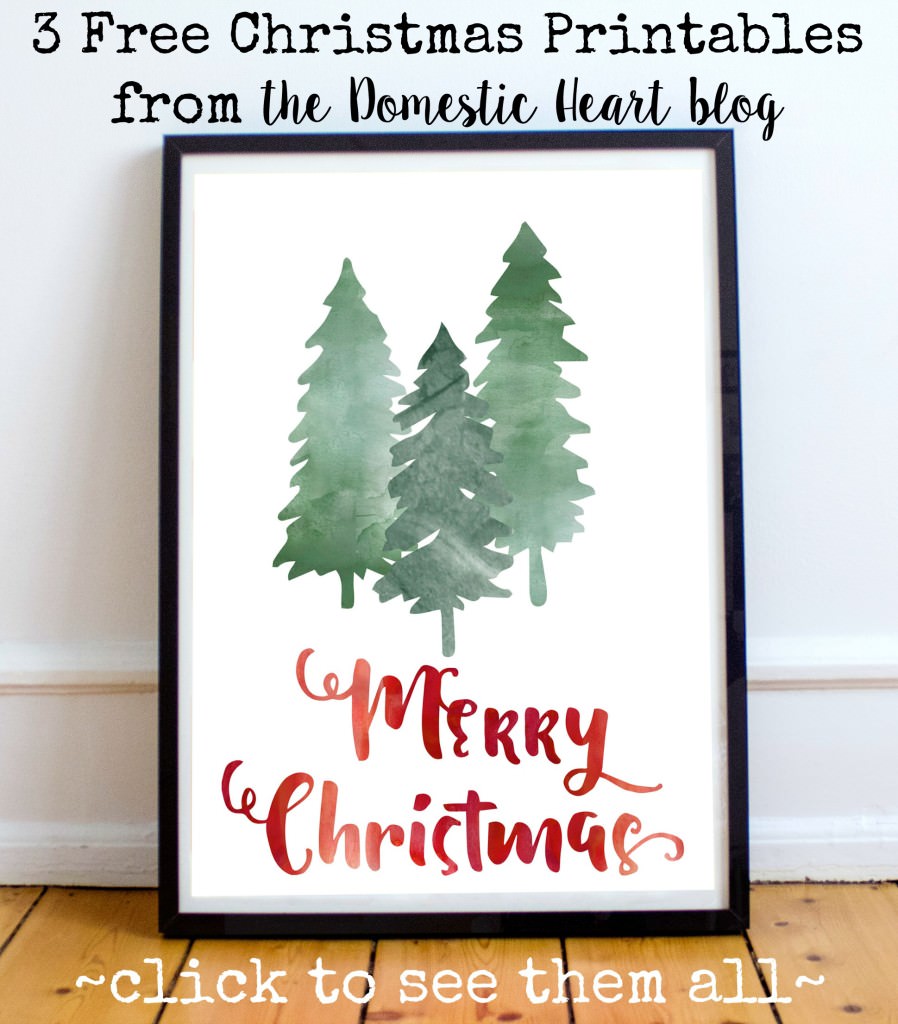 Free Christmas Printable Wall Art