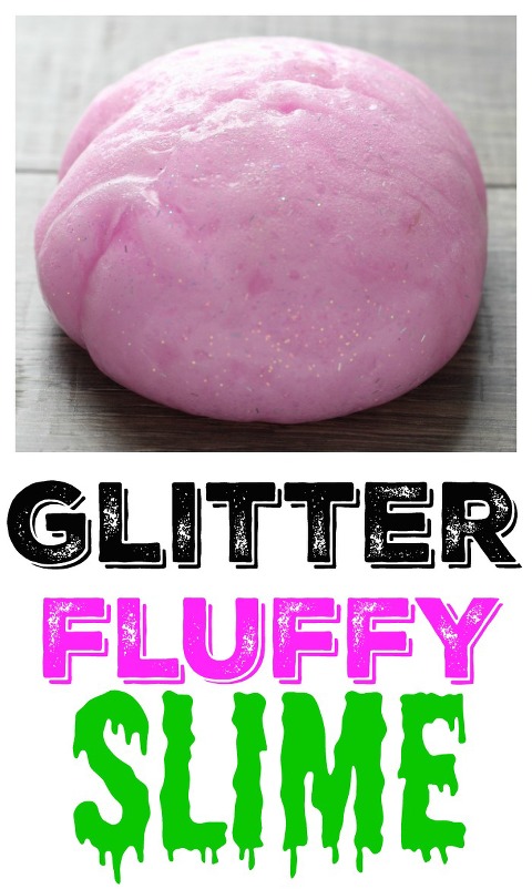 Fluffy Slime with Glitter {5 Steps} - Mommy Style